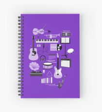 Cuaderno de espiral Cosas de la música púrpura