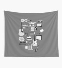 Music Things Wall Tapestry