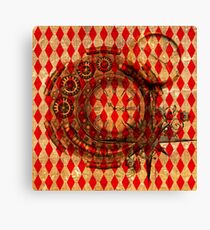 Steampunk Red Harlequin Canvas Print