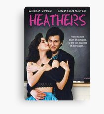Heathers (1989) Movie Poster Canvas Print
