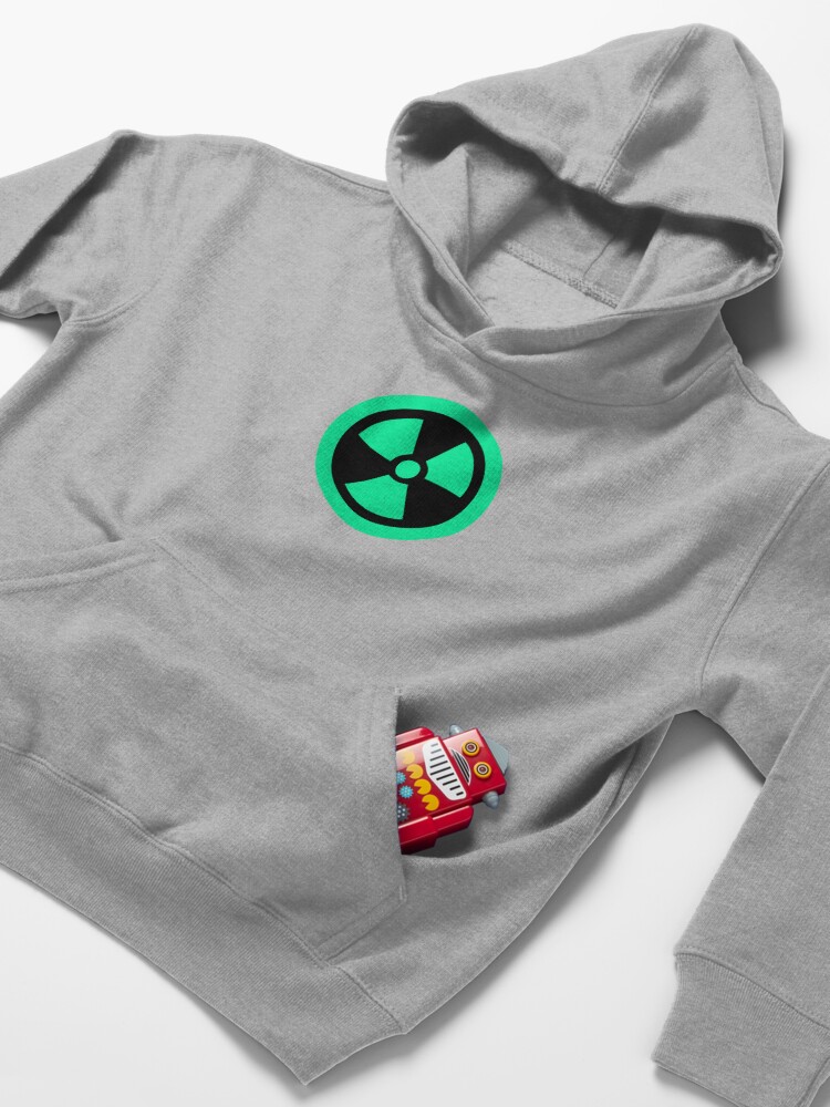 Alternate view of Fluo Radioactive Kids Pullover Hoodie
