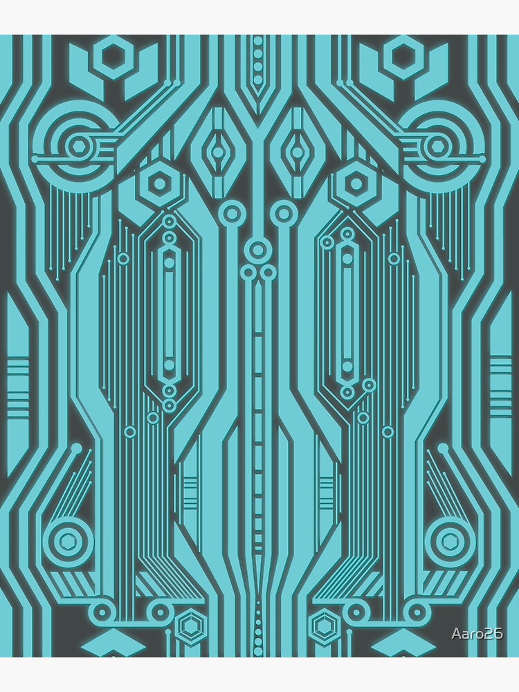 "Cyberpunk Pattern 11" Photographic Print by Aaro26 Redbubble