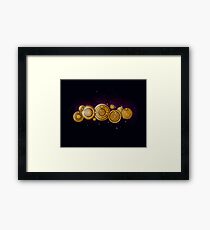 Gallifreyan Steampunk Framed Print