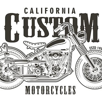 California Custom Motorcycles Essential T-Shirt for Sale by Vector Scout