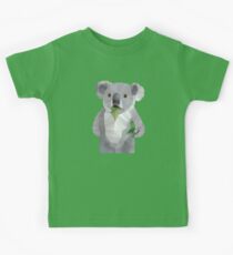 Koala with Koalafication Polygon Art Kids Tee