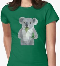 Koala with Koalafication Polygon Art Women's Fitted T-Shirt