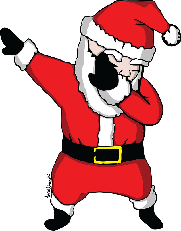 Santa Dabbing: Stickers | Redbubble