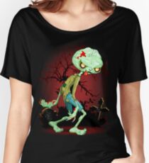 Zombie Creepy Monster Cartoon Women's Relaxed Fit T-Shirt