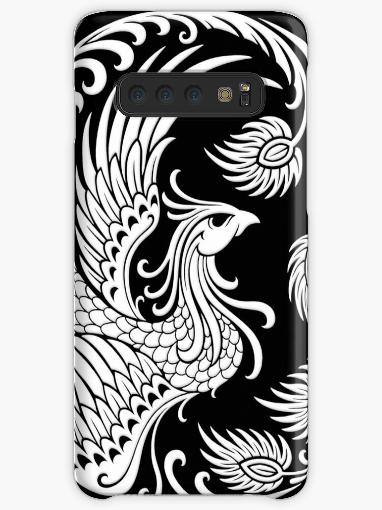 Yin Yang Dragons Red and Black Samsung S10 Case