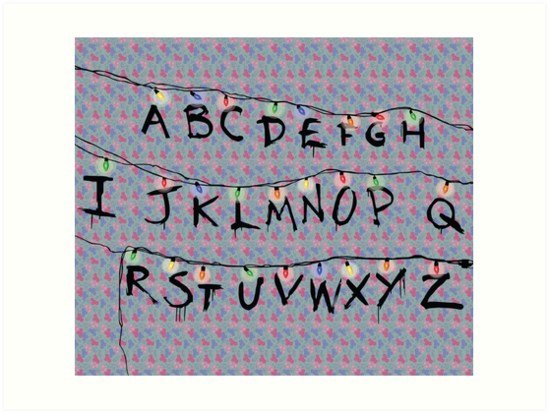 stranger-things-alphabet-art-prints-by-marsenroute-redbubble