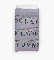 Stranger Things Alphabet Duvet Cover