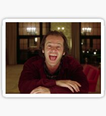 Jack Nicholson The Shining Still - Stanley Kubrick Movie Sticker