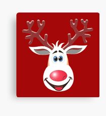 Happy Rudolph - The Red Nosed Reindeer Canvas Print