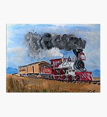 An American Steam Train Photographic Print