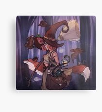Midnight Witch Metal Print