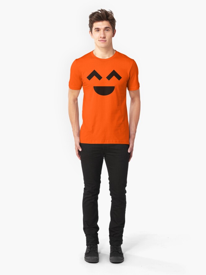Alternate view of Laugh Out Loud (Black) Slim Fit T-Shirt
