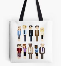 Bolsa de tela Office Pixel Cast - 10 - Patrón vertical