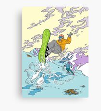 Snowboarding Canvas Print
