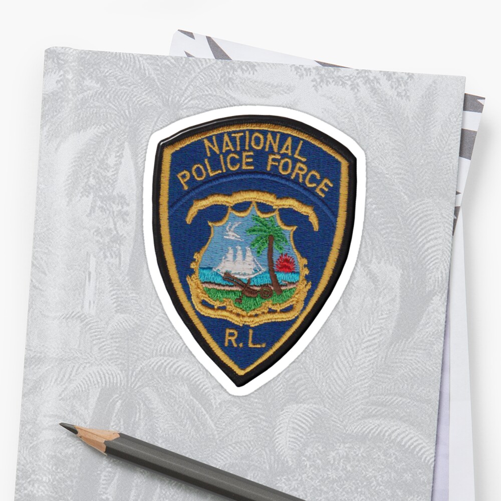 Liberia National Police Force Stickers By Lawrence Baird Redbubble