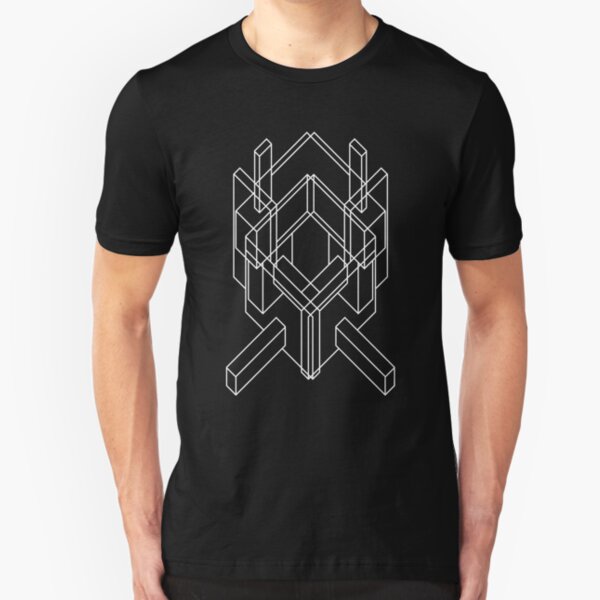 Ministry - Twitch - Album Art Re-Imagined (Isometric Abstraction) Slim Fit T-Shirt