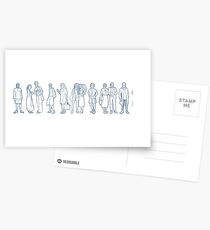 Clothing Gesture Two Postcards