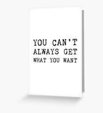 The Rolling Stones - Lyrics Greeting Card