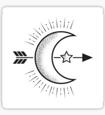 Shoot for the Moon Sticker