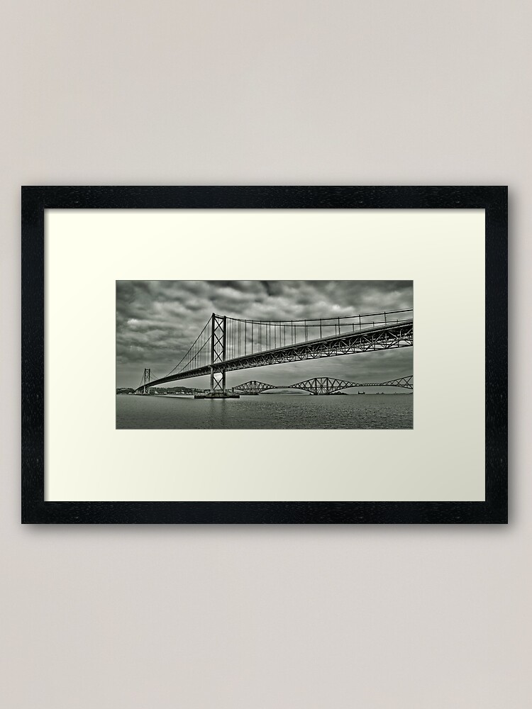 Alternate view of Forth Bridge Fifty Framed Art Print