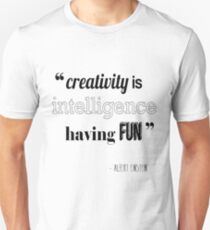 Camiseta unisex Cita de Albert Einstein