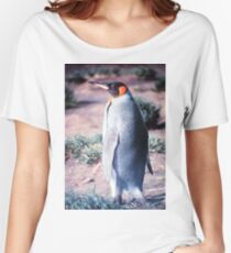 King Penguin on Heard Island Women's Relaxed Fit T-Shirt