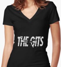 The Gits Fan Gifts & Merchandise Women's Fitted V-Neck T-Shirt