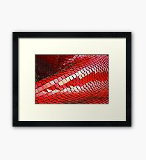 red tint Framed Print
