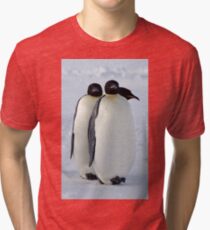 Emperor Penguins Huddled Tri-blend T-Shirt