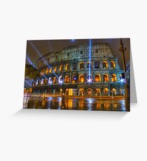 Coliseum at Night Greeting Card