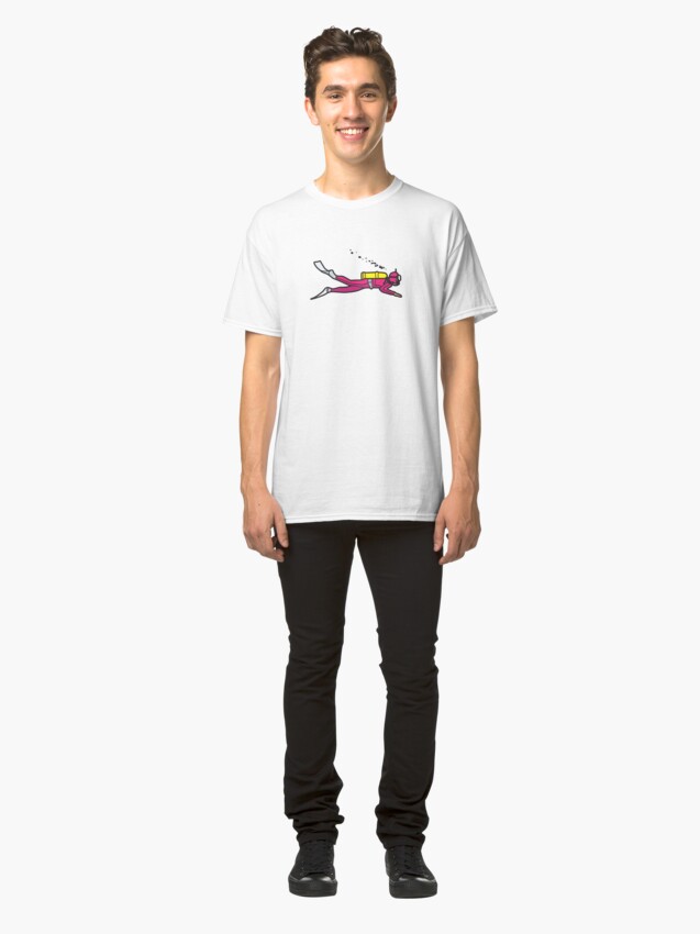 Alternate view of Pink Diver Classic T-Shirt