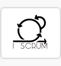 I Scrum - agile project Sticker