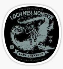 Lochness Monster - Cryptids Club Case file #200 Sticker