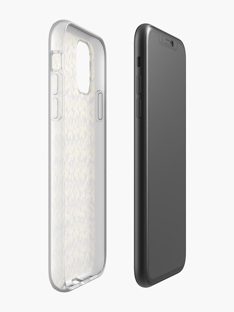 Coque iPhone « Conception de motif métallique floral. Arrière-plan décoratif élégant. », par BrunoBeach