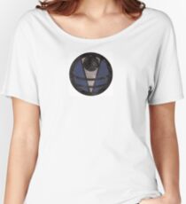 First Line - Abstract - Blue Women's Relaxed Fit T-Shirt