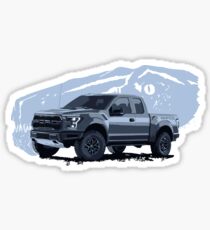 Ford Raptor - raptor dinosaurus background Sticker