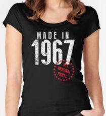 Made In 1967, All Original Parts Women's Fitted Scoop T-Shirt