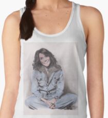 Karen Carpenter Tinted Graphite Drawing Women's Tank Top