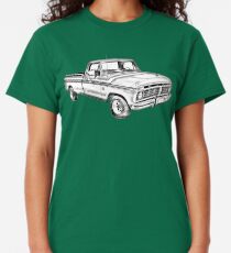 1975 Ford F100 Explorer Pickup Truck Illustrarion Classic T-Shirt