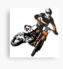 Moto Cross Racing Metal Print