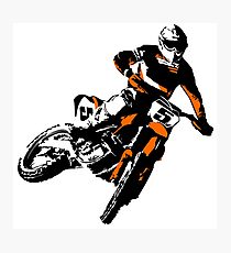Moto Cross Racing Photographic Print