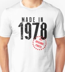 Made In 1978, All Original Parts Slim Fit T-Shirt