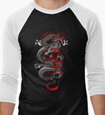 Asiatischer Drache Baseballshirt mit 3/4-Arm