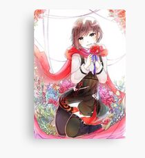 Ruby Watercolor Canvas Print