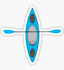 Kayaking (Blue) Sticker