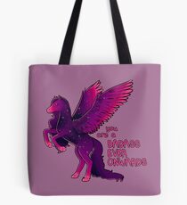 "Badass Ever Onwards" Pegasus Tote Bag